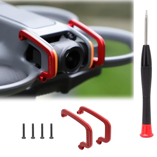 Oeudire Avata 2 RC-Drohnenkamera und Gimbal-Schutz, Antikollisionsschutz, Stoßfänger aus Aluminiumlegierung, kompatibel mit DJI Avata 2-Drohne (schwarz)(B) von Oeudire