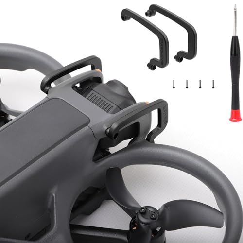 Oeudire Avata 2 RC-Drohnenkamera und Gimbal-Schutz, Antikollisionsschutz, Stoßfänger aus Aluminiumlegierung, kompatibel mit DJI Avata 2-Drohne (schwarz)(Svart) von Oeudire