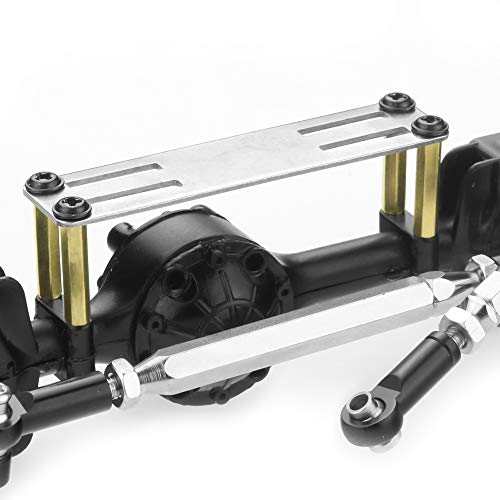 Oeudire C14 C24 B14 B24 B16 B36 MN D90 MN98 MN99S Metall Vorderachse Servo Halterung Halterung RC Auto Upgrade Teile zubehör(MN Silver) von Oeudire