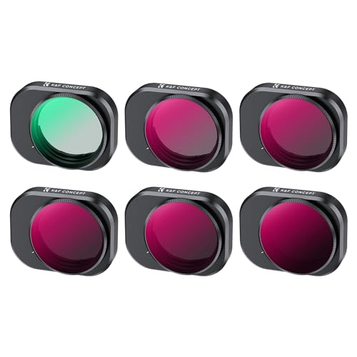 Oeudire Concept 6er-Pack ND-Kit, kompatibel mit 4 Pro, (ND4 ND8 ND16 ND32 ND64 ND1000), mehrfach beschichtetes optisches Neutraldichteglas(CPL+ND/PL 4+8+16+32+64) von Oeudire