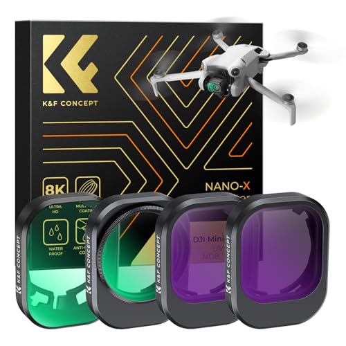 Oeudire Concept 6er-Pack ND-Kit, kompatibel mit 4 Pro, (ND4 ND8 ND16 ND32 ND64 ND1000), mehrfach beschichtetes optisches Neutraldichteglas(CPL+UV+ND8+ND16) von Oeudire