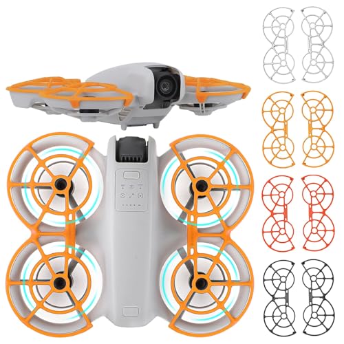 Oeudire Drohnenzubehör for Propellerschutzkäfig for Neo-Drohne for Antikollisionsring-Requisitenkoffer, leichte Schutzhülle, Propellerzubehör (rot)(for 304SS 30degree) von Oeudire