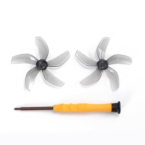 Oeudire Drohnenzubehör for fünf Blätter for Neo-Propeller, farbige Requisiten, Schnellverschluss-Requisitenpaddel for geräuscharme Propellerblätter for Neo (2 Stück, grau)(2pcs Gray) von Oeudire