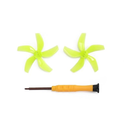 Oeudire Drohnenzubehör for fünf Blätter for Neo-Propeller, farbige Requisiten, Schnellverschluss-Requisitenpaddel for geräuscharme Propellerblätter for Neo (2 Stück, grau)(2pcs Green) von Oeudire