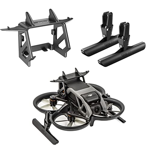 Oeudire GAEKOL Avata-Landegestell und Akku-Anti-Release-Schnalle for DJI Avata, faltbares erweitertes Kit und Heckflügel mit geringem Luftwiderstand for DJI Avata-Drohnenzubehör(Buckle+Landing Gear) von Oeudire