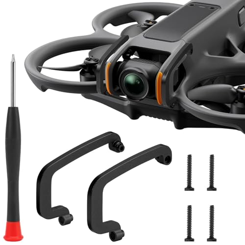 Oeudire Gimbal-Stoßfänger for DJI Avata 2, FPV-Drohnenkamera-Objektivschutz, Aluminiumlegierung, Antikollisionszubehör for DJI Avata 2-Drohne (schwarz) von Oeudire