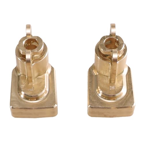 Oeudire H12Y 1/12 Ferngesteuerter Stoßdämpferturm for die Frontstoßstange mit Zubehör for Upgrades und Modifikationen aus Schwermetall(Rear axle Cup) von Oeudire