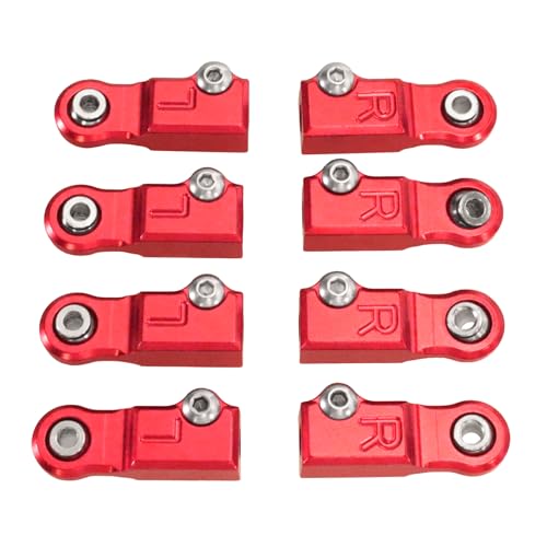 Oeudire M3 Loch Metall zugstange Ball Kopf geeignet for 1/10 10208 V2 V3 1/7 7303 Fernbedienung Auto Upgrade zubehör(4 Pairs R) von Oeudire