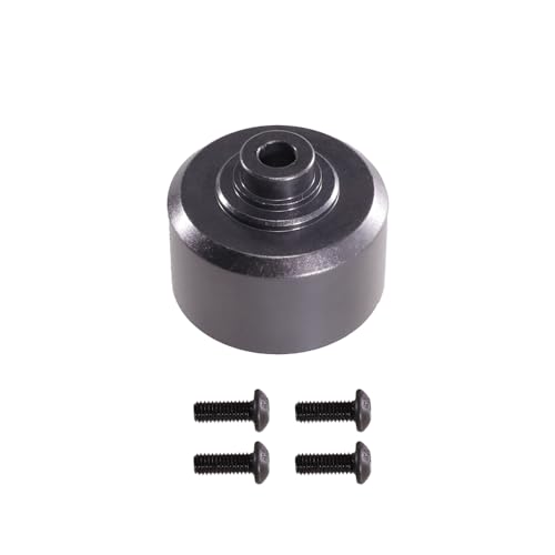 Oeudire Metall Differential Getriebe gehäuse geeignet for 1/10 10208 1/7 7303 RC Auto Getriebe Upgrade Teile und zubehör(Titanium) von Oeudire
