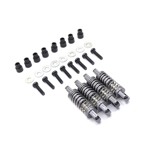 Oeudire Metall Upgrade Stoßdämpfer for 1/28 284131 K969 K979 K989 K999 P929 P939 RC Auto Teile(Titanium) von Oeudire