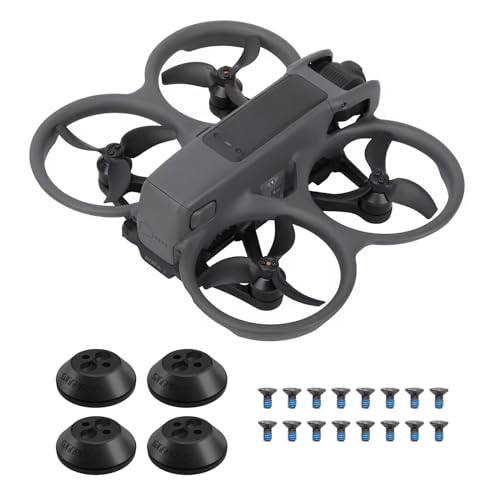 Oeudire Motorabdeckkappe for DJI Avata 2 Drohnenzubehör, staubdichte wasserdichte Motorschutzkappe aus Aluminium for DJI Avata 2 (rot)(Svart) von Oeudire