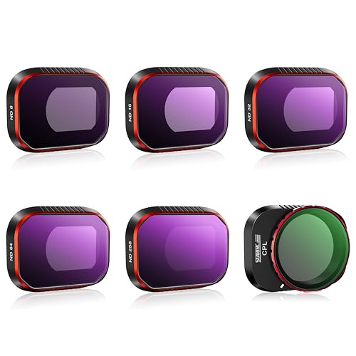 Oeudire ND-Set for 4 Pro-Zubehör – 6er-Pack (ND8, ND16, ND32, ND64, ND256, CPL) (Aluminiumversion)(6Pack (ND8+ND16+ND32+ND64+ND256+CPL)) von Oeudire