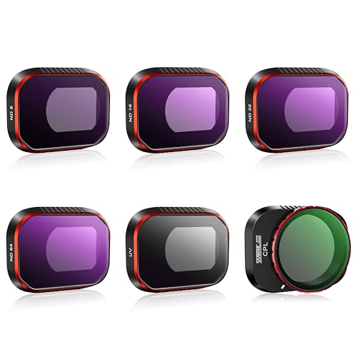 Oeudire ND-Set for 4 Pro-Zubehör – 6er-Pack (ND8, ND16, ND32, ND64, ND256, CPL) (Aluminiumversion)(6Pack (ND8+ND16+ND32+ND64+UV+CPL)) von Oeudire