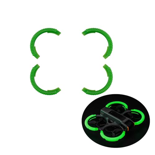 Oeudire OURHZTB RC-Propellerschutz for AVATA 2-Drohne, Antikollisionsschutzabdeckungen, Nachtfluoreszierender Stoßfängerring (Fluoreszierendes Orange)(Fluorescent Green) von Oeudire