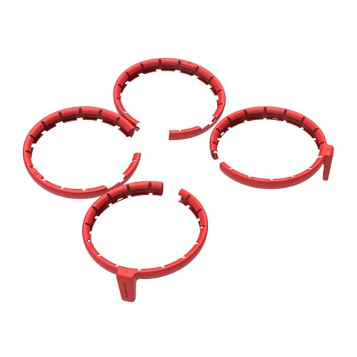 Oeudire Propellerschutz-Schutzring for FLIP-Drohne, Rundum-Blätter, Antikollisionsschutz, Propeller-Stoßfängerabdeckung, Drohnenzubehör for FLIP(Rood) von Oeudire