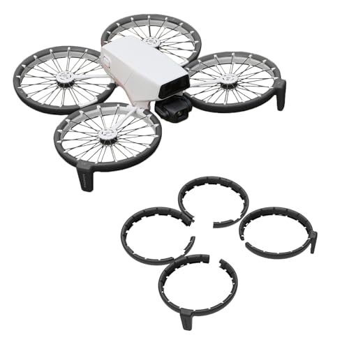 Oeudire Propellerschutz for Flip-Zubehör, vollständig umschlossene Antikollisions-Propeller-Stoßstangen-Schutzabdeckung for Flip-Propeller (schwarz)(Svart) von Oeudire