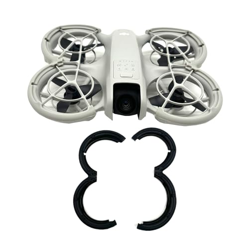 Oeudire Propellerschutzkäfig for Neo, Antikollisionsring, Kollisionsstoßstange, Propellerblätter, Schutzabdeckung, Neo-Kamera, Drohnenzubehör (Orange)(Svart) von Oeudire