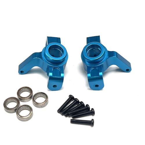 Oeudire for 1/16 16207 16208 16209 16210 H6V3 M162 M163RC Auto Metall Upgrade Zubehör Lenkung Tasse(Blue with Bearings) von Oeudire