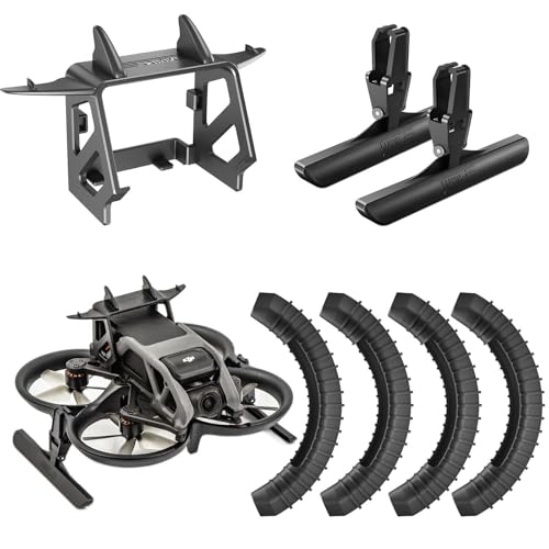 Oeudire for Avata-Fahrwerk und Akku-Anti-Release-Schnalle, faltbares Erweiterungskit und Heckflügel mit geringem Luftwiderstand(Buckle+Bumper Ring+Landing Gear) von Oeudire