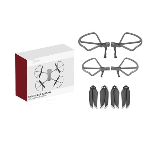 Oeudire for Mavic Air 2/2S Drohnenzubehör (Farbe: Gurtset) – Propellerschutz, faltbares Fahrwerk, schnell zu installierende Schutzhülle(Propeller Set) von Oeudire