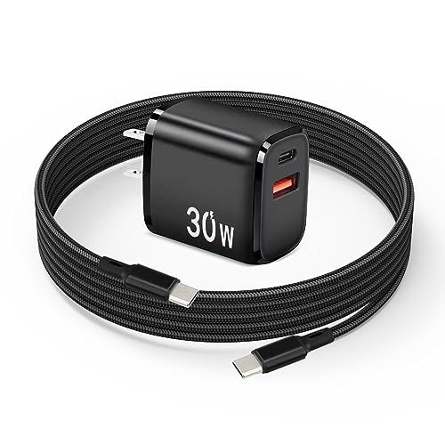 PD 65 W USB-C-Schnellladegerät for Neo, Air 3S, 4K, 2 SE, Avata 2, Mavic 3 Drohnen – Dual-Port USB + Typ-C-Wandladegerät mit C-auf-C-Ladefunktion for FPV-Zubehör, 1,8 m lang(30w/6.6ft) von Oeudire