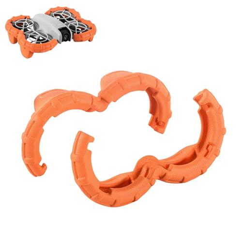 Propeller Guard Protector Auftriebs-Antikollisionsringe Kompatibel mit NEO Drone, Propeller Paddelschutz Stoßfängerringe for NEO Drone Zubehör, Orange von Oeudire