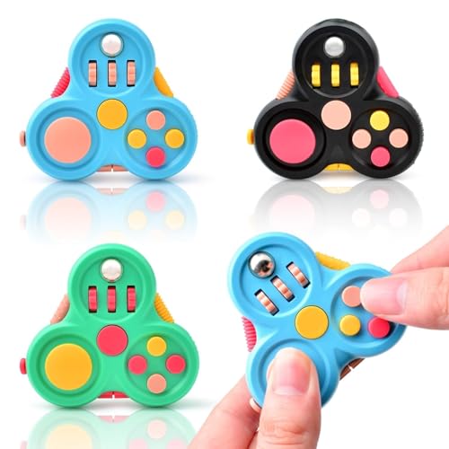 Zappelspielzeug for Erwachsene, 1 Stück, Zappelpad, Osterkorbfüller for Jungen und Mädchen, sensorisches Spielzeug, Stressabbau-Würfel-Clicker-Controller, Zappelspinner for ADHS-Autismus, for Büro-Sch Zappelspielzeug for Erwachsene, 1 Stück, Zappelpad, Osterkorbfüller for Jungen und Mädchen, sensorisches Spielzeug, Stressabbau-Würfel-Clicker-Controller, Zappelspinner for ADHS-Autismus, for Büro-Sch von Oeudire