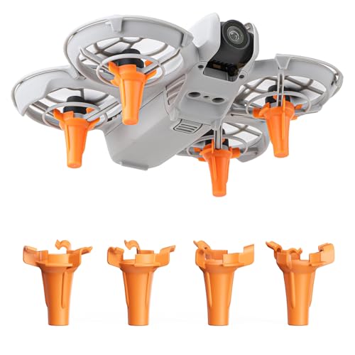 for NEO-Drohnenfahrwerk, leichte, tragbare Verlängerungsbeine, Kratzfeste Schutzhalterung for Neo-Zubehör (Orange)(for T50 T25 orange) von Oeudire