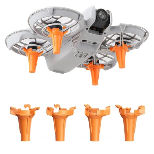 for NEO-Drohnenfahrwerk, leichte, tragbare Verlängerungsbeine, Kratzfeste Schutzhalterung for Neo-Zubehör (grau)(for T50 T25 orange) von Oeudire