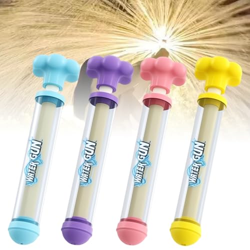 Firework Water Gun, Romantic Firework Style Water Spray Toy for Couples, High Pressure Pull-Out Sprinkler Spray Toys for Parties, Concerts, Water Festivals, Pool Parties (4PCS) von Oforest