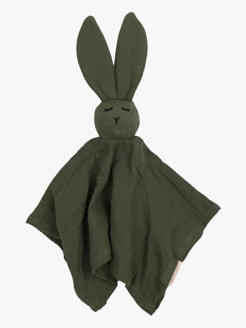 Oh, Poppy! Leia Kaninchen Schmusetuch Musselin, Linen Green von Oh, Poppy!