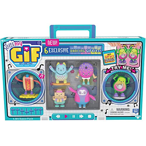 OH! MY GIF 24116 OH My Gift 6-Bit Tanz-Set bewegliche Sammlerstücke Spielzeug mit 6 exklusiven Tanzgeschenken für Jungen und Mädchen von Oonies