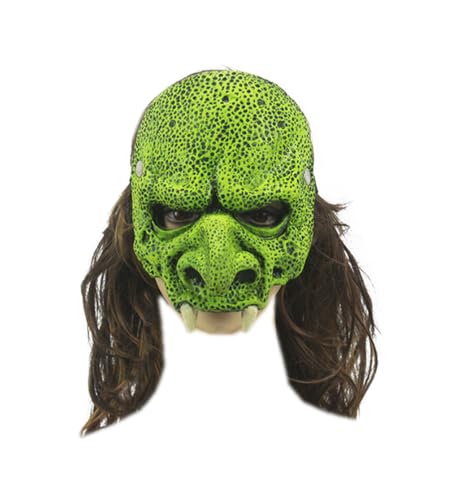 OhMill Damen Goblin Maskerade Ball Maske PU Grün Gruselig Halloween Rollenspiel Biest Kostüm Zubehör OhMill Damen Goblin Maskerade Ball Maske PU Grün Gruselig Halloween Rollenspiel Biest Kostüm Zubehör von OhMill