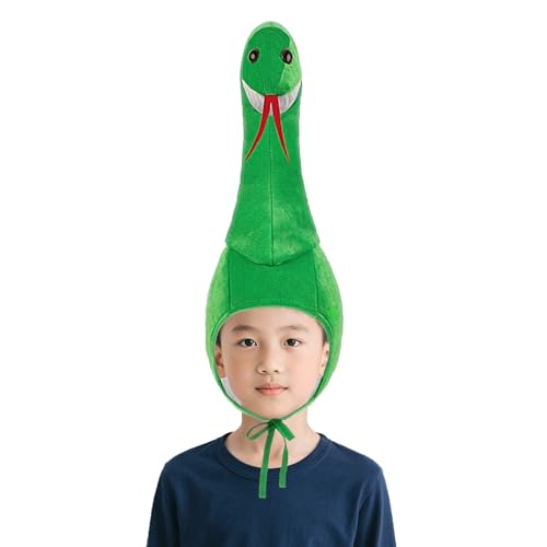 OhMill Eltern-Kind-Halloween-Cosplay-Hut, Tierschlange, Kopfbedeckung, Fotoshooting, Tierrequisiten, Python, Rollenspiel-Kostüm OhMill Eltern-Kind-Halloween-Cosplay-Hut, Tierschlange, Kopfbedeckung, Fotoshooting, Tierrequisiten, Python, Rollenspiel-Kostüm von OhMill