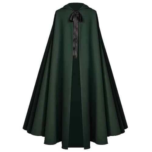 OhMill Umhang mit Kapuze, Sensenmann, Mittelalterlich, Umhang, Cosplay, Halloween, Cape, Renaissance, Kostüm, Bühnenkostüm für Halloween, Ball, Maskenball, Karneval, 130 cm OhMill Umhang mit Kapuze, Sensenmann, Mittelalterlich, Umhang, Cosplay, Halloween, Cape, Renaissance, Kostüm, Bühnenkostüm für Halloween, Ball, Maskenball, Karneval, 130 cm von OhMill