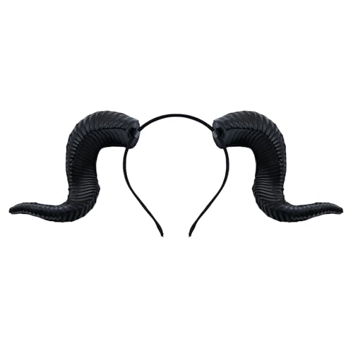 Widderhörnern Kopfschmuck Dämonenhorn Stirnbänder Schaf Bock Haarreif Simulation Kostüm Zubehör Cosplay Bühnenrequisiten Karneval headwear Halloween Lustige Kopfbedeckung Fancy Fasching Accessoire Widderhörnern Kopfschmuck Dämonenhorn Stirnbänder Schaf Bock Haarreif Simulation Kostüm Zubehör Cosplay Bühnenrequisiten Karneval headwear Halloween Lustige Kopfbedeckung Fancy Fasching Accessoire von OhMill