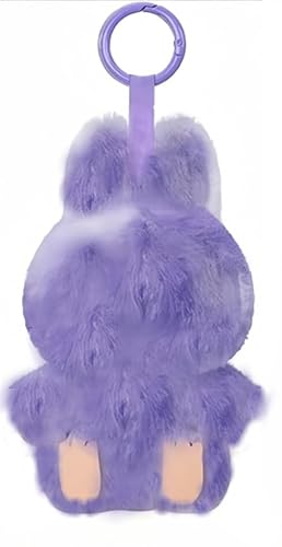 OhanaBeach® la-bu-bu Puppe,La-bu-bu Kuscheltier, La-bu-bu Monster Keychain, La-bu-bu Plüsch Anhänger, La-bu-bu Puppe, La-bu-bu Plush Doll, Geschenke für Jungen und Mädchen (violett) von OhanaBeach