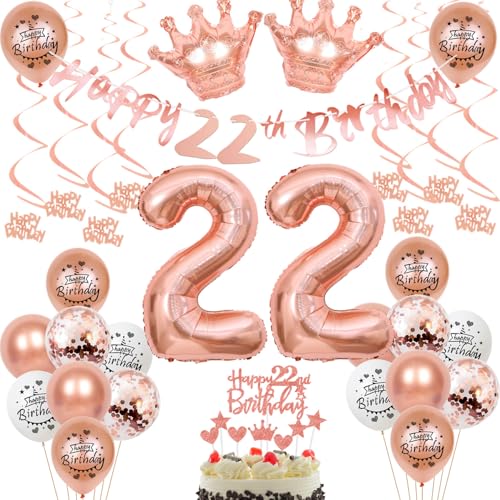 22 Jahr Geburtstag Frauen Deko 22. Geburtstag Frauen Rosegold Tortendeko 22 Luftballon 22 Jahr Frauen 22 Geburtstagsdeko Rosegold 22 Dekoration 22 Jahr Geburtstag Frauen Deko 22. Geburtstag Frauen Rosegold Tortendeko 22 Luftballon 22 Jahr Frauen 22 Geburtstagsdeko Rosegold 22 Dekoration von Ohaoduo