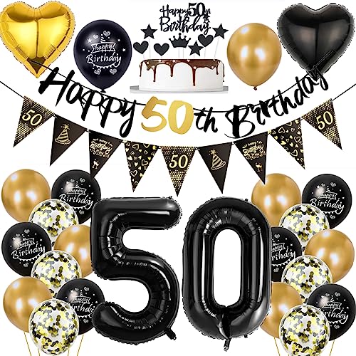 50 Geburtstag Deko Mann Frauen, Luftballon 50. Geburtstag Deko, Gold Schwarz Geburtstagsdeko 50 Jahre, Ballon Schwarz Gold Deko 50. Geburtstag, Gold Schwarz 50 Jahr Geburtstagdeko 50 Geburtstag Deko Mann Frauen, Luftballon 50. Geburtstag Deko, Gold Schwarz Geburtstagsdeko 50 Jahre, Ballon Schwarz Gold Deko 50. Geburtstag, Gold Schwarz 50 Jahr Geburtstagdeko von Ohaoduo