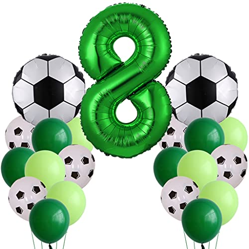 Fußball Geburtstagsdeko 8. Jahr - Luftballon und Deko für Kinder Fussball Party von Ohaoduo