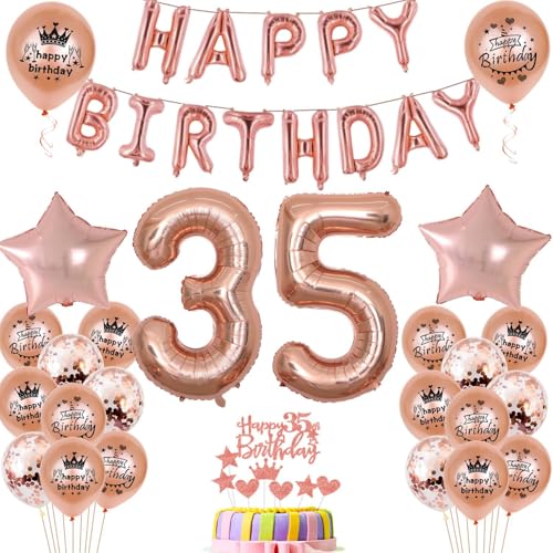 Luftballons 35. Geburtstag Dekoration frau Rosegold 35th Geburtstag Party Deko Set 35 geburtstag deko frauen Luftballons 35. Geburtstag Dekoration frau Rosegold 35th Geburtstag Party Deko Set 35 geburtstag deko frauen von Ohaoduo