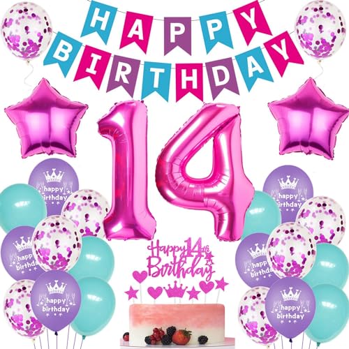 Luftballons Geburtstag 14 Rosa,Luftballon 14. Geburtstag Mädchen,Rosa 14 Jahre Geburtstagsdeko,Ballon 14. Geburtstag Rosa,14 Jahre Mädchen Party Dekoration, Rosa Tortendeko 14 Geburtstag Luftballons Geburtstag 14 Rosa,Luftballon 14. Geburtstag Mädchen,Rosa 14 Jahre Geburtstagsdeko,Ballon 14. Geburtstag Rosa,14 Jahre Mädchen Party Dekoration, Rosa Tortendeko 14 Geburtstag von Ohaoduo