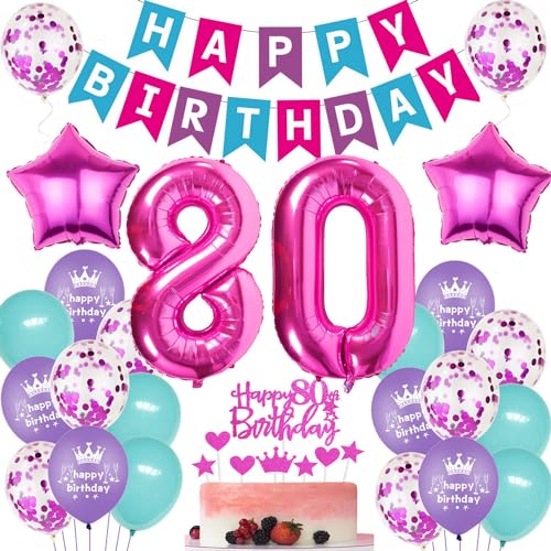 Luftballons Geburtstag 80 Rosa,Luftballon 80. Geburtstag Frau,Rosa 80 Jahre Geburtstagsdeko,Ballon 80. Geburtstag Rosa,80 Jahre Frau Party Dekoration, Rosa Tortendeko 80 Geburtstag Luftballons Geburtstag 80 Rosa,Luftballon 80. Geburtstag Frau,Rosa 80 Jahre Geburtstagsdeko,Ballon 80. Geburtstag Rosa,80 Jahre Frau Party Dekoration, Rosa Tortendeko 80 Geburtstag von Ohaoduo