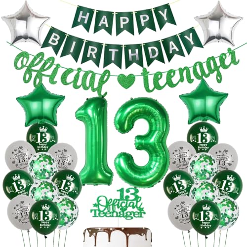 Ohaoduo 13. Geburtstag Deko Grün Luftballon 13. Geburtstag Jungen Grün 13. Geburtstag Party Ballons 13 Jahre Offizielle Teenager Girlande Grün 13 Jahr Geburtstag Ballon Grün 13.Tortendeko Ohaoduo 13. Geburtstag Deko Grün Luftballon 13. Geburtstag Jungen Grün 13. Geburtstag Party Ballons 13 Jahre Offizielle Teenager Girlande Grün 13 Jahr Geburtstag Ballon Grün 13.Tortendeko von Ohaoduo