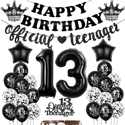 Ohaoduo Schwarz 13. Geburtstag Dekorationen Ballon 13. Geburtstag Deko Junge Mädchen Luftballon 13. Geburtstag Schwarz Geburtstagsdeko Mädchen 13 Jahr Geburtstag Ballon Schwarz 13. Tortendeko Ohaoduo Schwarz 13. Geburtstag Dekorationen Ballon 13. Geburtstag Deko Junge Mädchen Luftballon 13. Geburtstag Schwarz Geburtstagsdeko Mädchen 13 Jahr Geburtstag Ballon Schwarz 13. Tortendeko von Ohaoduo