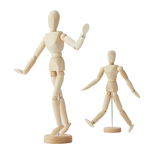 Ohewiiuk 2er-Pack, 8 und 12, Puppenmodell Einer Menschlichen Figur, Männliche Schaufensterpuppe Aus, Dekorativer Ständer zum Skizzieren und Zeichnen Ohewiiuk 2er-Pack, 8 und 12, Puppenmodell Einer Menschlichen Figur, Männliche Schaufensterpuppe Aus, Dekorativer Ständer zum Skizzieren und Zeichnen von Ohewiiuk