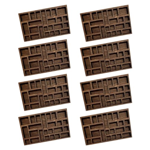 Ohewiiuk 8X 1:12 Miniatur-Schmuckregal, Miniatur-Kristallregal, Puppenhaus-Miniatur-, Drucker, Tablett, Miniatur von Ohewiiuk