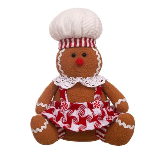 Ohewiiuk Weihnachtsdekoration, Sitzende Lebkuchenfiguren im Cartoon-Stil, Schreibtisch-Dekoration, Requisiten für Mädchen Ohewiiuk Weihnachtsdekoration, Sitzende Lebkuchenfiguren im Cartoon-Stil, Schreibtisch-Dekoration, Requisiten für Mädchen von Ohewiiuk