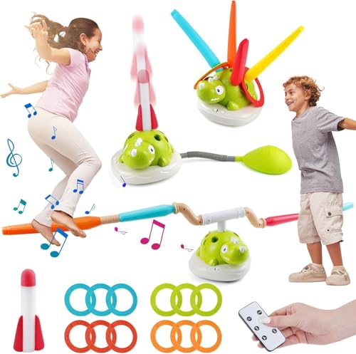 Ohphnt 3 in 1 sprungspiel Kinder,ringwurfspiel für Kinder mit Musik,seilspringmaschine,raketenspiel Outdoor,Outdoor Spielzeug mit ringwurfspiel,elektrisch hüpfspiele,for Children from 3 Years-1 Set Ohphnt 3 in 1 sprungspiel Kinder,ringwurfspiel für Kinder mit Musik,seilspringmaschine,raketenspiel Outdoor,Outdoor Spielzeug mit ringwurfspiel,elektrisch hüpfspiele,for Children from 3 Years-1 Set von Ohphnt