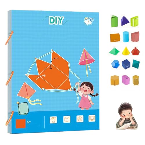 Pull String 3D Geometry Learning Book,Pull String 3D-Geometrie-lernbuch,Geometrie für anfänger mit feststoffe geometrische Modelle,mit zugschnur,Learning Volume and Surface Formulas-15-model Pull String 3D Geometry Learning Book,Pull String 3D-Geometrie-lernbuch,Geometrie für anfänger mit feststoffe geometrische Modelle,mit zugschnur,Learning Volume and Surface Formulas-15-model von Ohphnt
